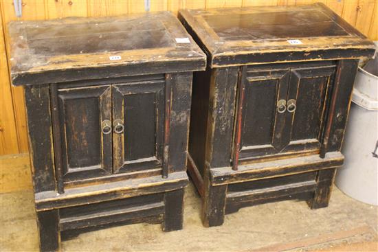 Pair of small  Chinese cabinets